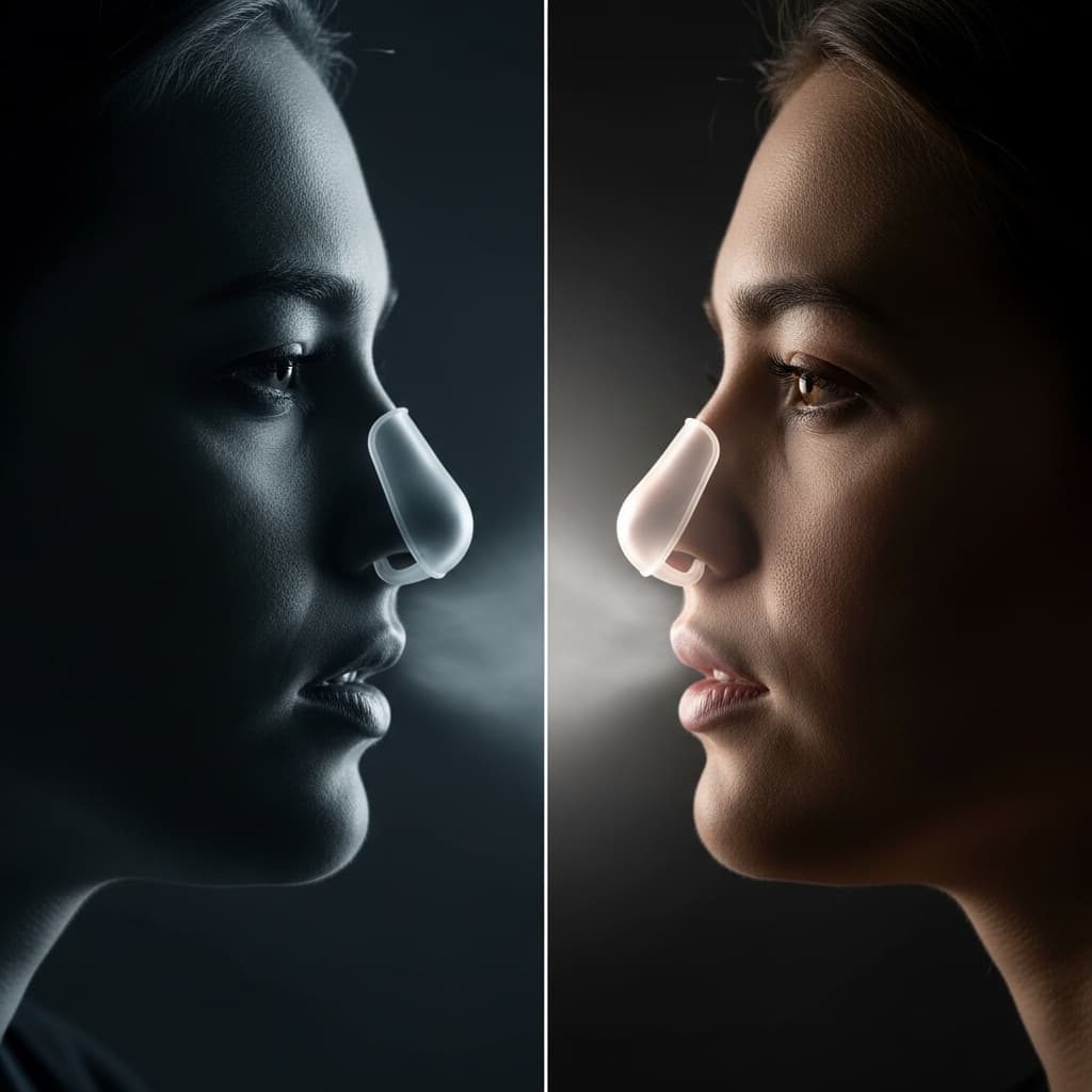 Pre i posle korišćenja nazalnog dilatora